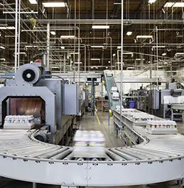 industrial machinery in factory