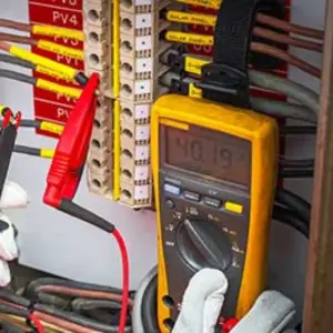 testing and electrical equipment being used